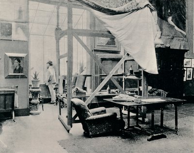 A. Besnard in His Studio by Unbekannt
