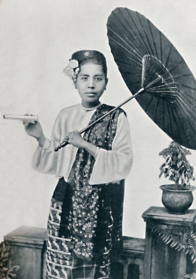 A Burmese lady by Unbekannt