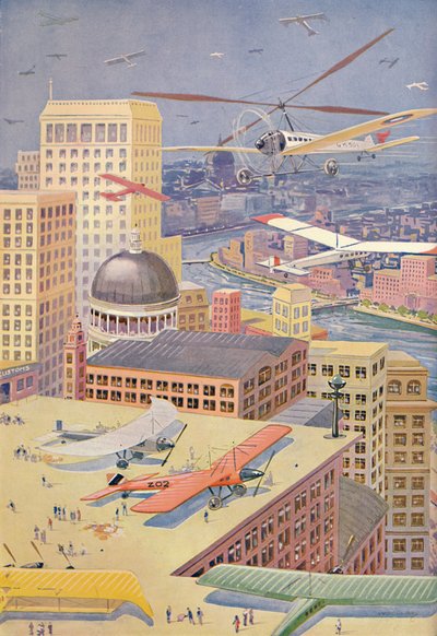 A City of the Future, 1927 by Unbekannt