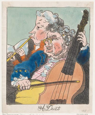 A Duet, 1785 by Unbekannt