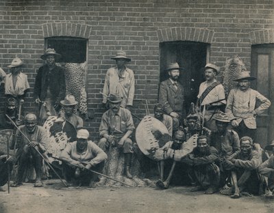 A Group of Afrikaners and Zulus by Unbekannt