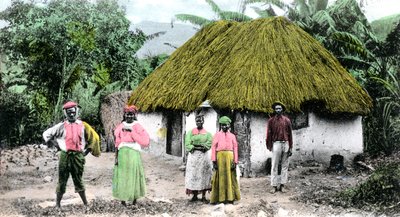 A Jamaican village, c1900s by Unbekannt