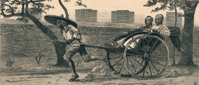 A Jinriksha, or Chinese hand-carriage by Unbekannt