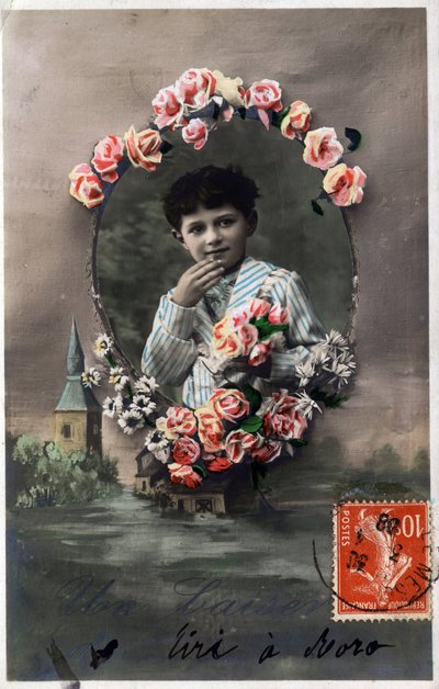 A Kiss - Postcard dated 1908 by Unbekannt