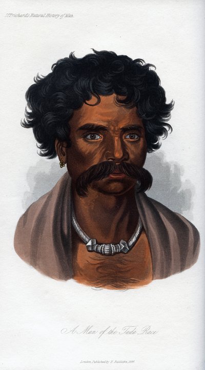 A Man of the Tuda Race, 1848 by Unbekannt
