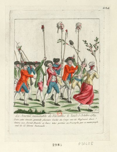 A Memorable Day at Versailles, 1789 by Unbekannt