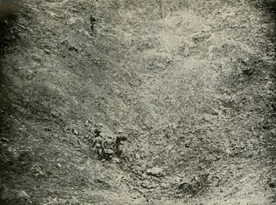 A Mine Crater in High Wood, 1919 by Unbekannt