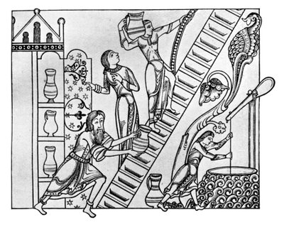 A Norman Butler and His Assistants by Unbekannt