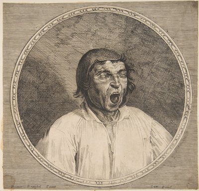 A Peasant Yawning by Unbekannt