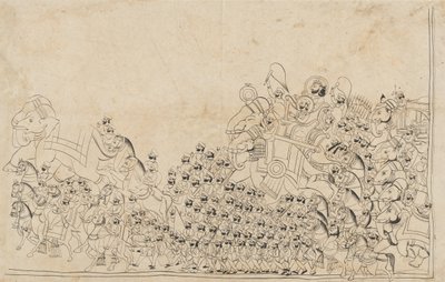 A Ruler in Procession, early 19th century by Unbekannt