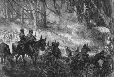 A Skirmish in the Forest, c1880 by Unbekannt