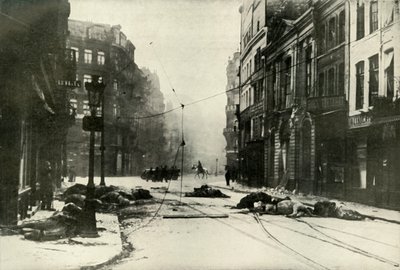 A Street in Lille, 1919 by Unbekannt