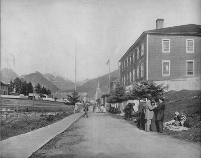 A Street in Sitka, Alaska by Unbekannt