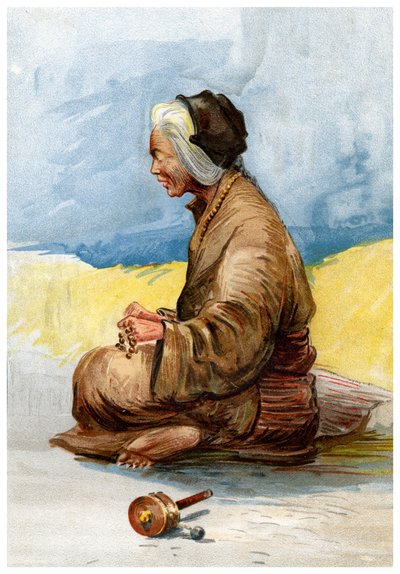 A Tibetan Fortune Teller by Unbekannt