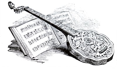 A Tudor Zither and Music Book by Unbekannt