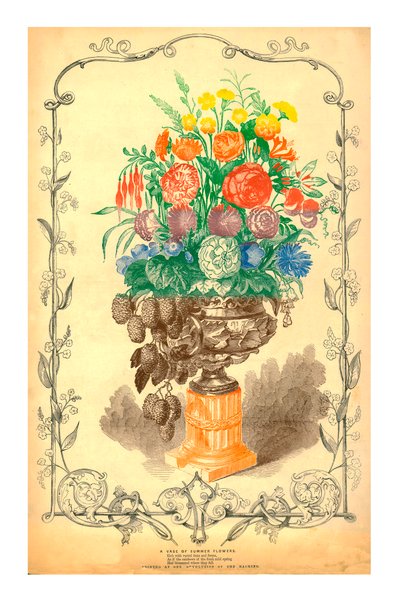 A Vase of Summer Flowers, 1849 by Unbekannt