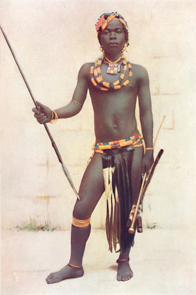 A Zulu warrior, 1912 by Unbekannt