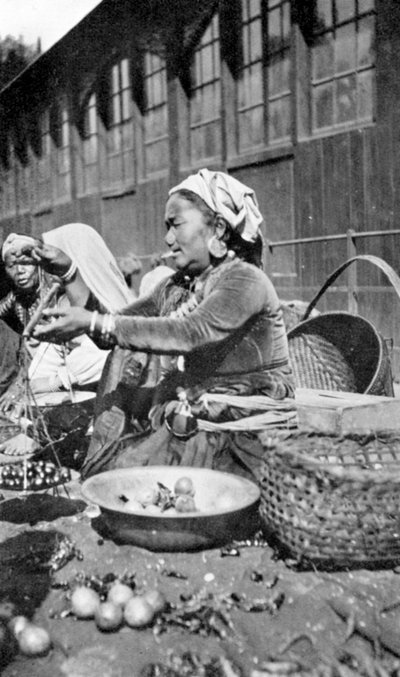 A Bazaar in Darjeeling, West Bengal, India by Unbekannt