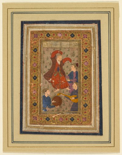 A Dancing Dervish and Three Musicians by Unbekannt