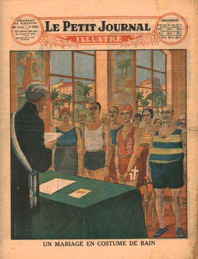 A marriage in swimwear by Unbekannt