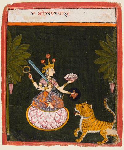 A Page from a Devi Series, c. 1660 by Unbekannt