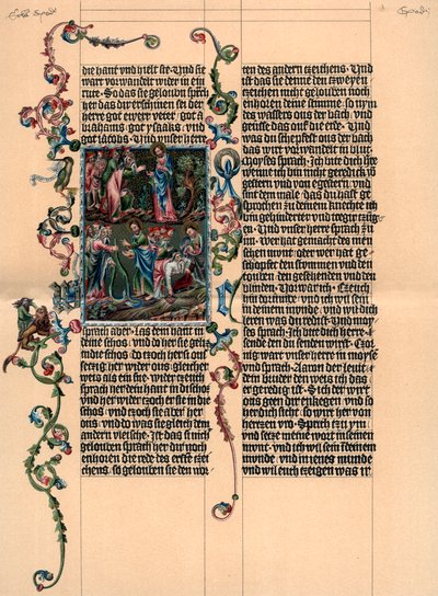 A Page from the Wenzel Bible, c1400, 1903 by Unbekannt