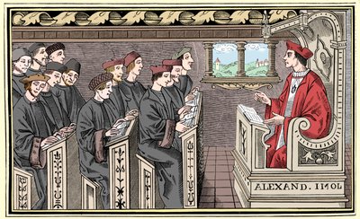 A schoolhouse, 16th century, 1849 by Unbekannt