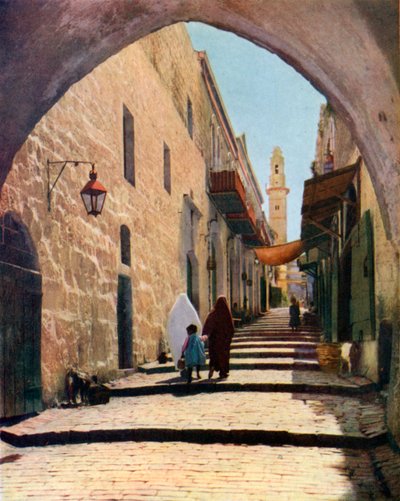 A street in Jerusalem, Israel by Unbekannt