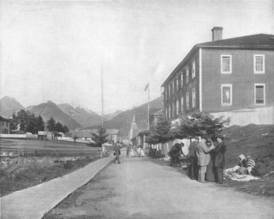 A Street in Sitka, Alaska, USA by Unbekannt