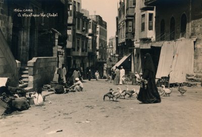 A Street Near the Citadel, Cairo, Egypt by Unbekannt