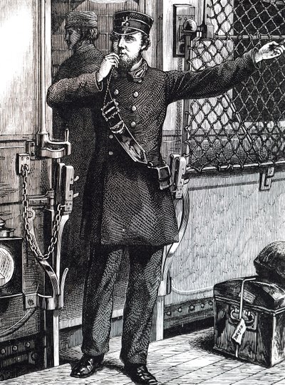 A Train Guard by Unbekannt
