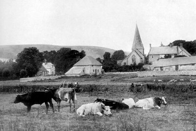 A village church by Unbekannt