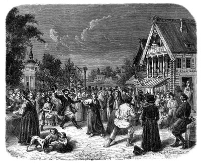 A Village Fete in Russia by Unbekannt