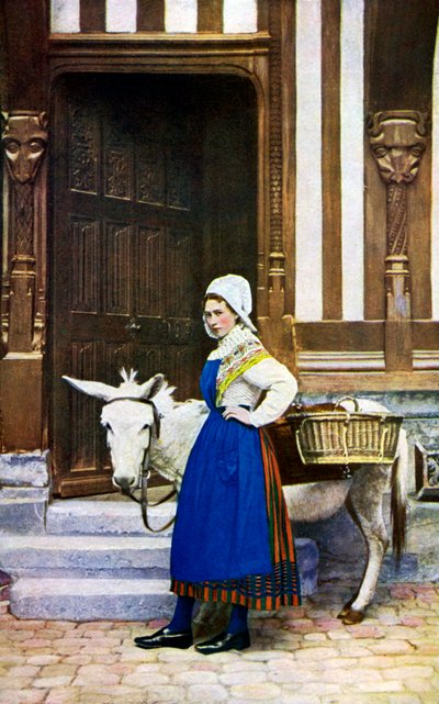 A woman of Normandy, France by Unbekannt