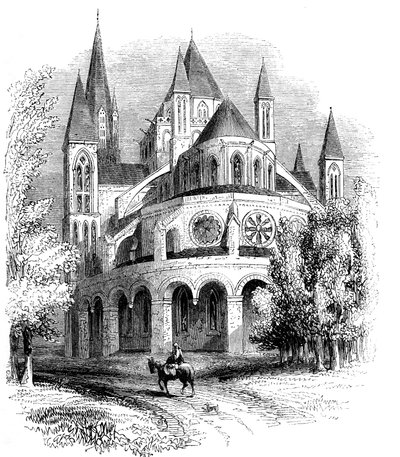 Abbaye aux Hommes, Caen, Normandy, France by Unbekannt