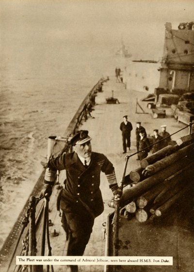 Admiral Jellicoe aboard HMS Iron Duke by Unbekannt