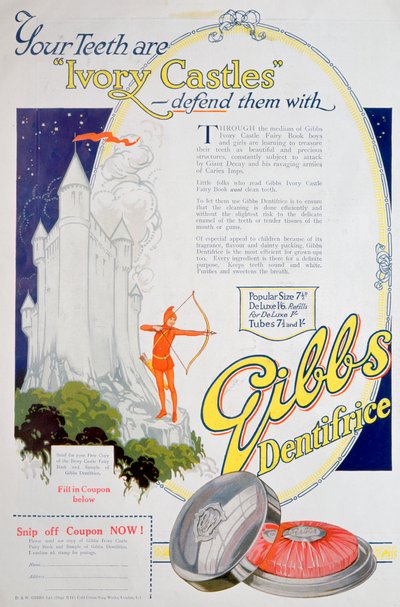 Advert for Gibbs Solid Dentifrice by Unbekannt