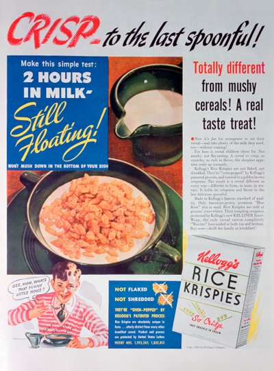 Advert for Kellogg
