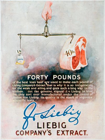 Advert for Liebig Extract of Meat by Unbekannt