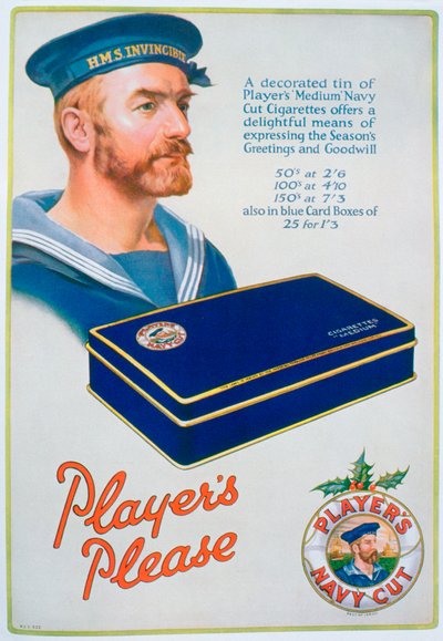 Advert for Players Navy Cut Cigarettes by Unbekannt