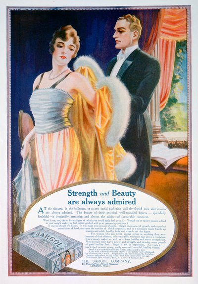 Advert for Sargol body shaping compound, 1921 by Unbekannt