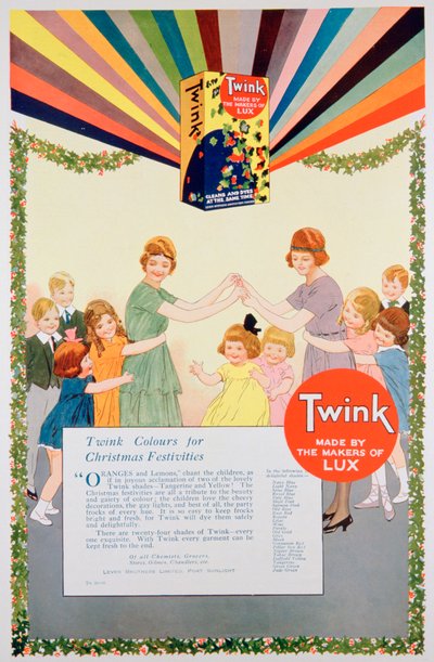 Advert for Twink Dye by Unbekannt