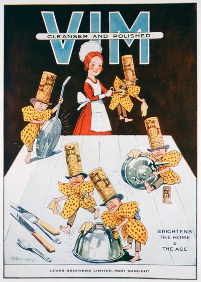 Advert for Vim cleanser and polisher, 1919 by Unbekannt