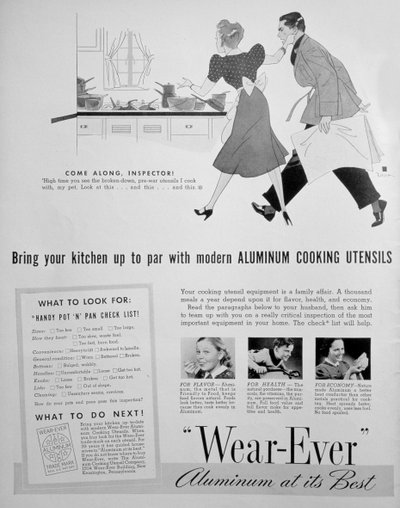 Advert for Wear-Ever Aluminium Kitchen Utensils by Unbekannt