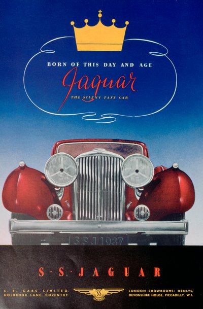 Advert for the Jaguar SS Car by Unbekannt