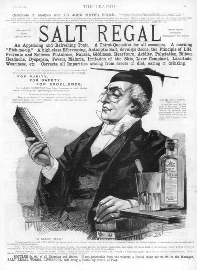 Advertisement for Salt Regal tonic by Unbekannt