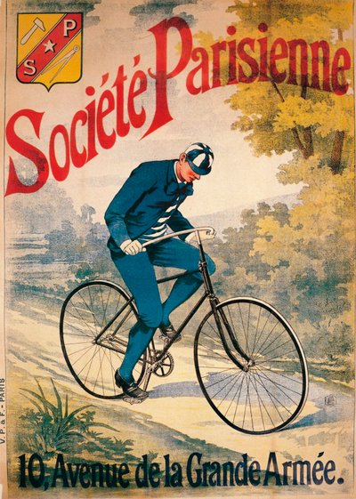 Advertisement for Société Parisienne Bicycles, c1895 by Unbekannt