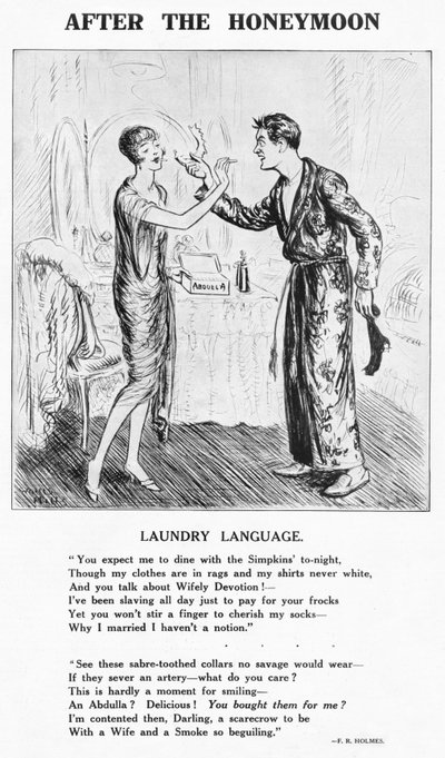 After the Honeymoon - Laundry Luggage, 1927 by Unbekannt