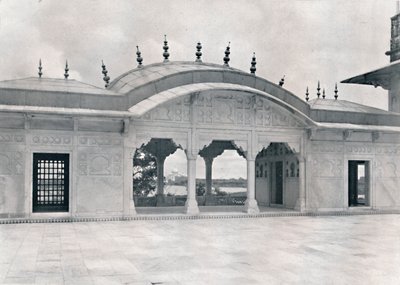 Agra. The Khas Mahal showing the Taj, c. 1910 by Unbekannt