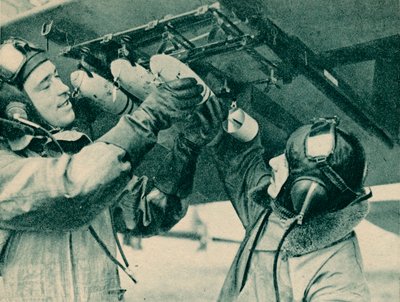 Air Observer Receiving Bombing Training by Unbekannt